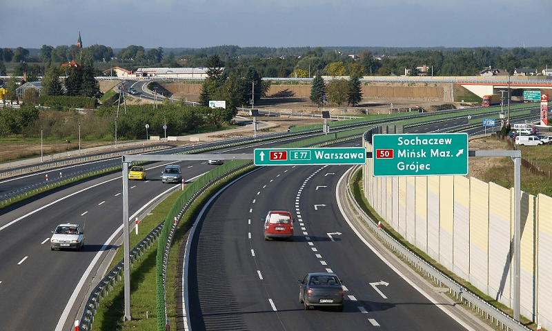 перевозки Минск Варшава по трассе А2